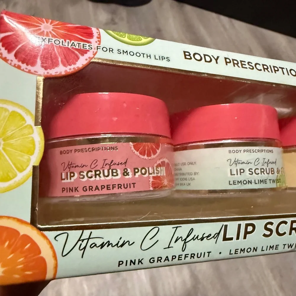 Spascriptions Fruit‎ Glow 3 pc Polish Set Exfoliating Facial Polish w Vit. A,C,E